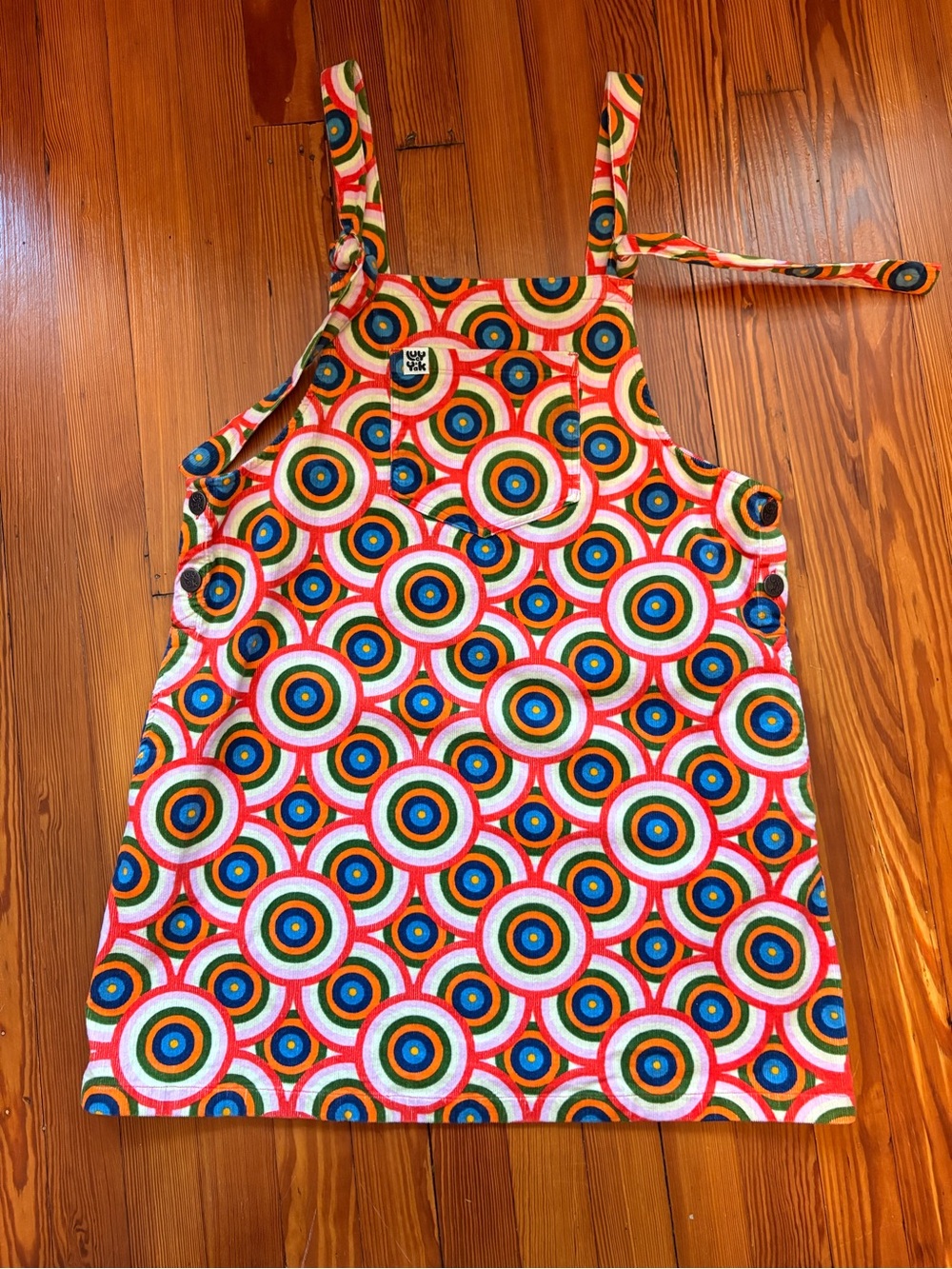 Lucy & Yak Corduroy Pinafore Mini Dress